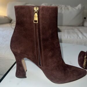 For Sale: Perfect Condition Coach Brown Suede Ankle Boots – $230